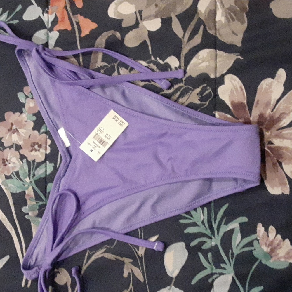 Aerie Purple Swim Bottoms NWT
